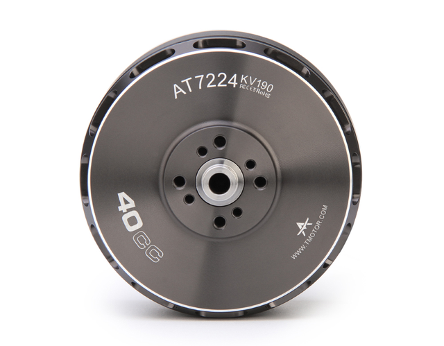 T-MOTOR AT7224 KV160/KV190 6000W Max 20-25KG Thrust Brushless Motor Metal 10-12S 40CC Equivalent VTOL Fixed Wing UAV Drone