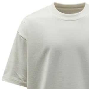 Camiseta Oversize para Hombre, Color Gris Claro, Manga Corta, Cuello Redondo, Algodón, Estilo Casual Urbano, Logotipo Pequeño en el Pecho, Camiseta de Verano - Product Image 3