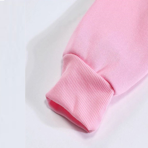 Sudadera con Capucha Rosa Unisex, Cierre de Cremallera, Corte Regular, Estilo Oversize, Color Sólido, Informal, para Otoño, 100% Algodón, Felpa Francesa - Product Image 5