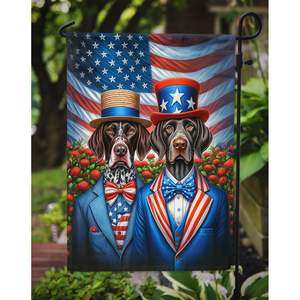 ธงประดับสวนแบบหลากสีลายพอยน์เตอร์สไตล์เยอรมันแบบสั้นสำหรับประดับชานบ้านงานศิลปะเตียงดอกไม้ - Product Image 3