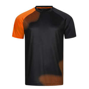 Camiseta transpirable de manga corta para hombre y mujer, ropa deportiva de secado rápido con cuello redondo para tenis de mesa - Product Image 3