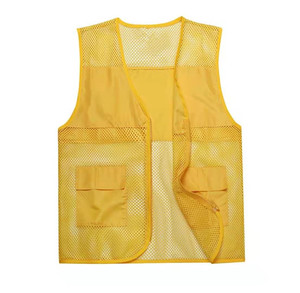 เสื้อกั๊กสะท้อนแสง โพลีเอสเตอร์ตาข่าย ไฟ LED กันน้ำ โลโก้สั่งทำได้ ระดับ 2 คุณภาพสูง สำหรับงานอุตสาหกรรม - Product Image 1