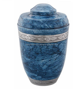 Fresh Arrival cremation urn with praying hands.made of metal like Metal or <b>bronze</b>, and is designed to hold the ashes - Product Image 2