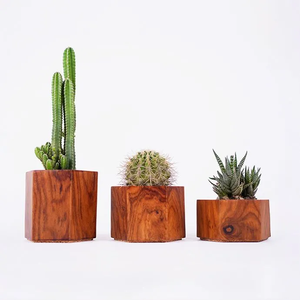 Maceta de madera ecológica, moderna, hecha a mano, de estilo elegante, al precio más bajo. - Product Image 2