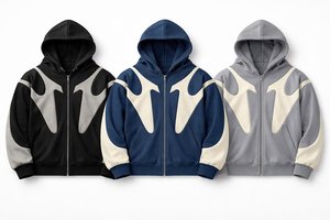 Men's Color Blocking <b>Zip</b> Hoodie Regular Fit Casual <b>Hooded</b> Sweatshirt Sublimation Print Polyester FRENCH TERRY Autumn Wear - Product Image 5