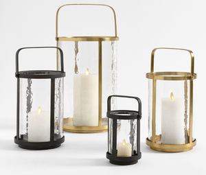 Acube Industries Straight <b>Brass</b> <b>Lantern</b> Clear Glass Panel Heat Resistant Reusable Christmas Home Decoration High Quality - Product Image 1