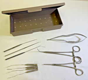 Juego de 10 piezas V Mueller SSI para cirugía cardiovascular: espátulas y sondas esféricas para endarterectomía - Product Image 1