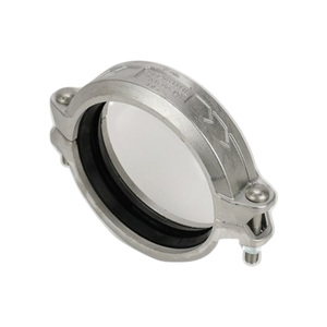 [KOSHUR] Raccord rigide de 1-1/2 pouces pour acier inoxydable SUS 304, raccord rainuré, composants de plomberie de haute qualité - Product Image 1