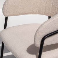 Chaise de salle à manger Vandana Zentrix Prime Boucle avec un design ergonomique moderne et un confort premium