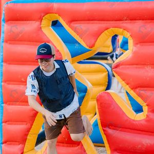 Electric Air Pump <b>Inflatable</b> Wall <b>Game</b> Team Building Uv Printing Viet Nam Greater Than 12 ft Events festivals - Product Image 5