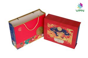 Hot Selling High-End Luxury Kraft Gift <b>Box</b> Hard Folding and Foldable <b>Design</b> for Tet Holiday Paper <b>Packaging</b> - Product Image 4