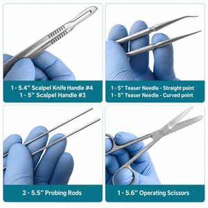Kit de Disección Anatómica Profesional Premium de 17 Piezas, Instrumentos de Acero Inoxidable Esterilizados a Alta Temperatura, Quirúrgicos - Product Image 4