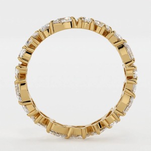 Anillo de Eternidad de Diamantes de Corte Mixto de 5 CTW en Oro de 14K, Anillo de Boda con Diamantes Cultivados en Laboratorio, Joyería Fina - Product Image 5