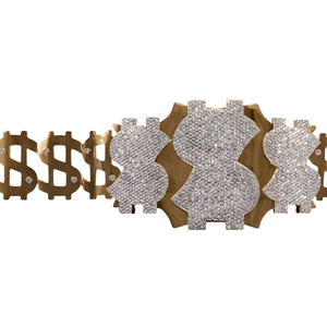 Ceinture de championnat personnalisable en diamant, design scintillant de qualité supérieure, trophée haut de gamme - Product Image 5