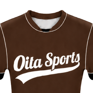 Maillot de football marron foncé à manches courtes, léger, uniforme sportif, tenue d'entraînement, vêtements d'équipe - Product Image 3