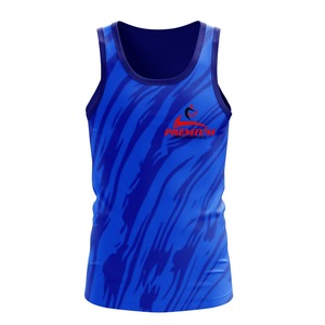 Camiseta sin mangas de tela duradera para sublimación, material transpirable y ligero, textura suave, perfecta para entrenamiento en el gimnasio - Product Image 1