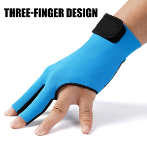 Guantes de Snooker Profesionales de la Mejor Calidad, Personalizables, para Hombre, Antideslizantes, de 3 Dedos - Product Image 2