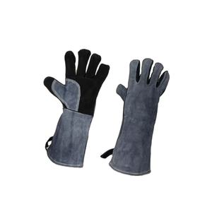 Economy Construction Cow Leather Palm Canvas Safety Welding <b>Gloves</b> Work Leather <b>Gloves</b> - Product Image 1