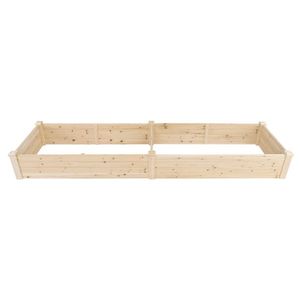 Jardinera de Madera de Doble Rejilla de 234*61*25.5cm, Tipo de Suelo, para Macetas y Plantas - Product Image 6
