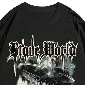 เสื้อยืดโอเวอร์ไซส์ทรงบ็อกซี่ ตัดเย็บแบบดรอปโชว์เดอร์ ขอบดิบ ผ้าฝ้าย 100% สกรีนลายตามสั่ง สำหรับผู้ชาย จากผู้ผลิตยอดนิยม - Product Image 3