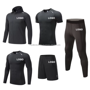 ชุดคลุมท้องมีฮู้ดสำหรับผู้ชายชุดออกกำลังกาย5ชิ้นชุดเสื้อผ้าออกกำลังกาย100% ฤดูหนาวใหม่ - Product Image 3