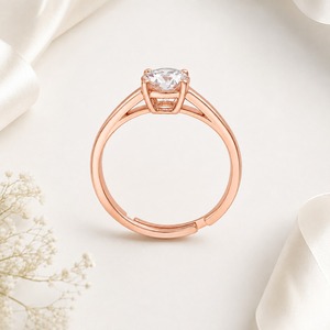 New Luxury 14K White Gold IGI Certified Lab Grown <b>Diamond</b> Four Prong Classic Engagement Wedding Fine <b>Ring</b> - Product Image 2