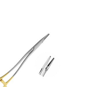 Portaagujas de madera Crile al por mayor, TC 16cm, curvado, de carburo de tungsteno y acero inoxidable, instrumento quirúrgico de precisión - Product Image 6