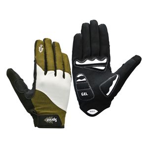 Gants de cyclisme en cuir noir respirants antidérapants à doigts complets avec paume en gel pour route et VTT - Product Image 4