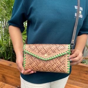 กระเป๋าคลัทช์หนังใส่โทรศัพท์หนังสไตล์ตะวันตกสำหรับผู้หญิงกระเป๋าเงินมาใหม่ใช้ได้หลายรูปแบบ - Product Image 3