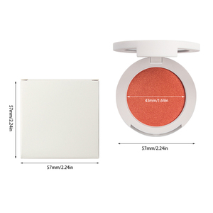 Fard à joues mat et scintillant en poudre, 12 couleurs, fard à joues longue tenue et modulable pour un éclat naturel - Product Image 6