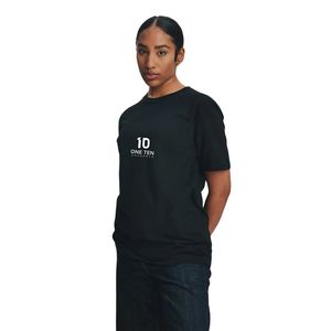 เสื้อยืดคอกลมแขนสั้นสีดำทรงโอเวอร์ไซส์ ผ้าฝ้ายพรีเมียม ใส่สบาย ระบายอากาศดี  เหมาะสำหรับสกรีนลาย  ขายส่ง รับผลิตแบบ OEM ODM - Product Image 3