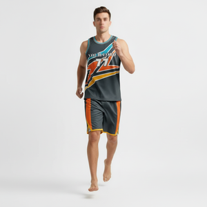 Uniforme de basket-ball pour hommes de haute qualité, design unique personnalisé, séchage rapide et respirant, vêtements de sport en gros - Product Image 4