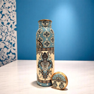 Custom Printed Pure Copper Water <b>Bottle</b> Mirror Polish Leak Proof <b>Bottle</b> OEM ODM Manufacturer - Product Image 4