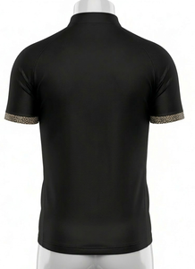 Polo de football de qualité supérieure en sublimation avec col et brassard en maille plate, 100 % polyester jacquard 150 g/m² - Product Image 3