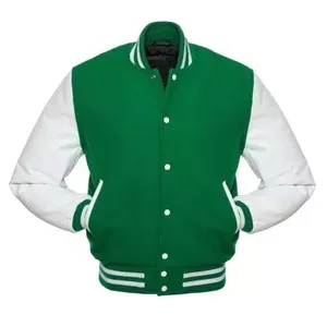 Veste universitaire personnalisée OEM pour hommes, pour l'école et le baseball universitaire, respirante, hiver, avec broderie de logos - Product Image 4