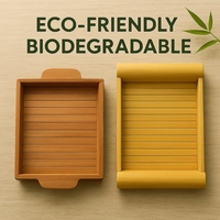Plateau en bambou bohème écologique |   Porte-savon multifonctionnel réutilisable biodégradable naturel pour la cuisine, le salon, le bureau