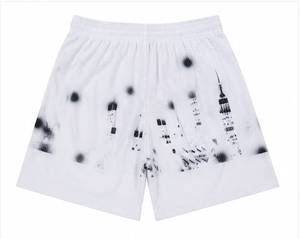 Shorts de basketball pour hommes de haute qualité, personnalisés, 5 pouces, double couche, toile unie, design par sublimation, respirant, séchage rapide, élastique - Product Image 6