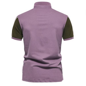 High Quality Custom Blank Embroidery Knitted 100% Cotton Slim Fit Men for Shirts Turn Down Collar <b>Zip</b> <b>up</b> Pique - Product Image 6