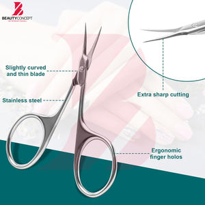 Ciseaux à cuticules ultra-tranchants en acier inoxydable de qualité supérieure pour salon de manucure, outils de maquillage, meilleur produit - Product Image 4