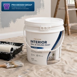 Seau à peinture en plastique de 17 L avec couvercle à anneau de traction - Product Image 4