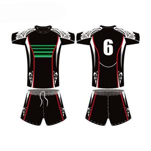 OEM Service <b>Men's</b> Custom Rugby Team Set Jersey Short Sleeve Plus Size Wholesale Uniforms - Product Image 5