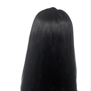 Light <b>Brown</b> Brazilian Remy Human Hair Topper for Women High Density 150% Tangle Free 20 Inches <b>Medium</b> Length Glueless for Base - Product Image 1