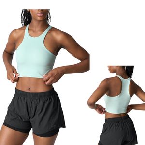 Custom Wholesale Women High Neck Racerback Crop <b>Top</b> OEM ODM Manufacturer Seamless Yoga Sports Bra Fitness Activewear <b>Top</b> - Product Image 1