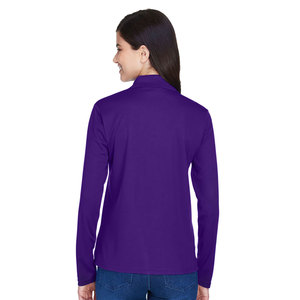 Camisa Polo Blanca de Manga Larga para Mujer, Corte Regular Informal, Color Sólido, Tela Popelina, Diseño Transpirable 2027 - Product Image 5