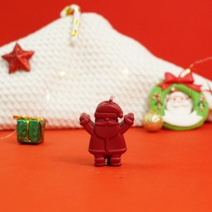 Vela de Cera de Soja 3D de Papá Noel, Decoración Navideña Hecha a Mano para el Hogar, Centro de Mesa Festivo, Regalo de Temporada - Product Image 3