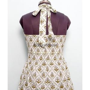 Hot Sale Tropical Floral Cotton Maxi <b>Dress</b> for Women <b>Boho</b> Halter Neck <b>Summer</b> Beachwear Resort Holiday <b>Dress</b> - Product Image 6