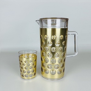 Dots Design Golden Acrylic <b>Plastic</b> Tumbler - Product Image 6