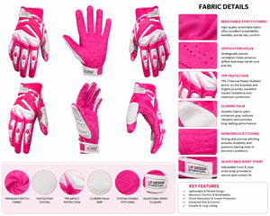 Premium Pink Winter Motocross <b>Motorcycle</b> Riding Racing Gloves Full Finger Protective Unisex Sports Gear Breathable Non Slip <b>Grip</b> - Product Image 4
