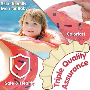 Bouée gonflable robuste de 80 cm pour tous les âges - Confortable pour la plage, les lacs et les piscines privées - Product Image 4