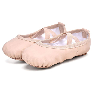 Chaussons de ballet en cuir PU souple, chaussures de danse pour filles, femmes, adultes et enfants, fabriqués au Pakistan, professionnels. - Product Image 4